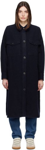 Manteau Fontia bleu marine - Isabel Marant Etoile - Modalova