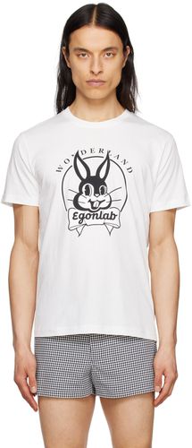 EGONlab T-shirt blanc à image - EGONlab - Modalova