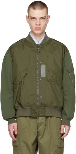Blouson aviateur kaki à panneaux - Comme des Garçons Homme - Modalova
