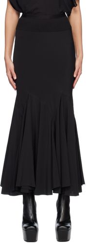 Jupe longue asymétrique Divine noire - Rick Owens - Modalova