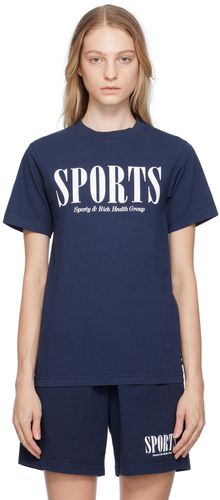 T-shirt 'Sports' bleu marine - Sporty & Rich - Modalova
