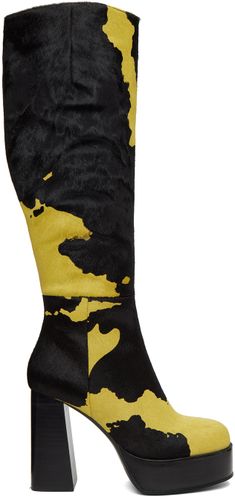 Bottes jaunes à motif graphique - Sinead Gorey - Modalova