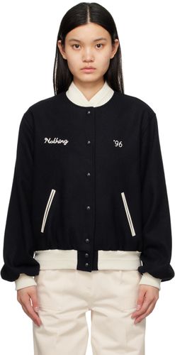 Blouson aviateur vintage bleu marine - Nothing Written - Modalova