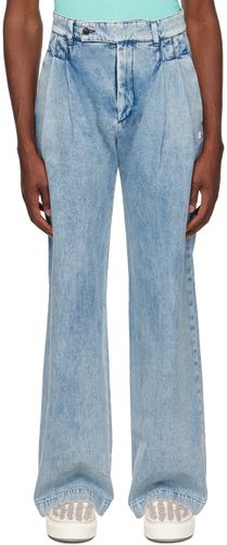 Amiri Pantalon indigo à plis - Amiri - Modalova