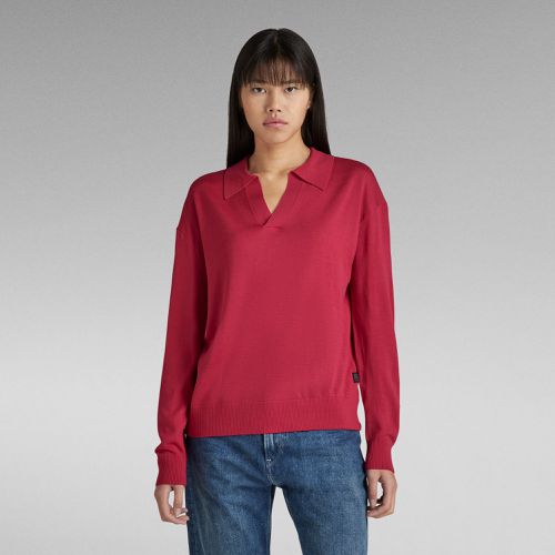 Polo Knitted - Rouge - Femmes - G-Star RAW - Modalova