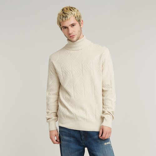 Pull En Maille Zig-Zag Structure Turtle - s - G-Star RAW - Modalova