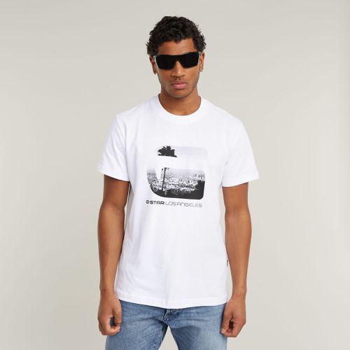 T-Shirt LA - Blanc - Hommes - G-Star RAW - Modalova