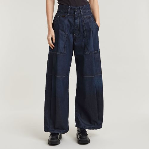 Jean Pleated - Bleu foncé - Femmes - G-Star RAW - Modalova