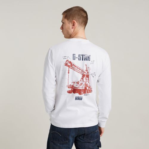 T-Shirt Graphic - Blanc - Hommes - G-Star RAW - Modalova