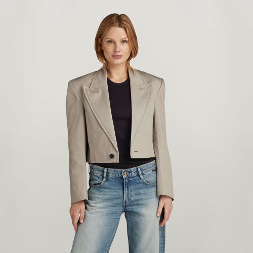 Blazer Cropped - Gris - Femmes - G-Star RAW - Modalova