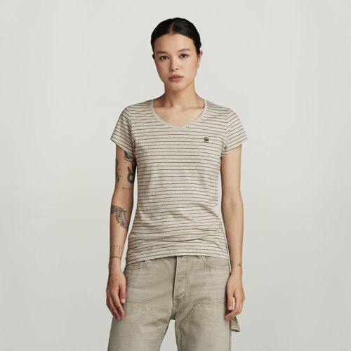 Top Stripe Eyben Slim V-Neck 2.0 - s - G-Star RAW - Modalova