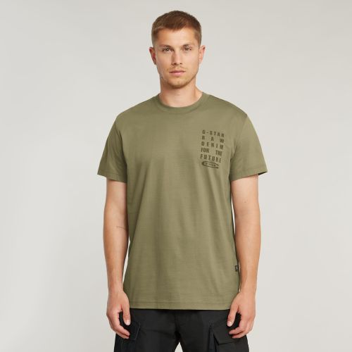 T-shirt Text Chest - Vert - Hommes - G-Star RAW - Modalova