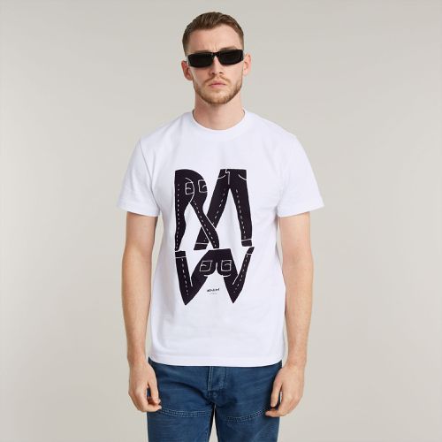 T-Shirt Raw Denim Illustration - s - G-Star RAW - Modalova