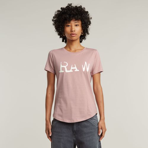 Top RAW Optic Slim - Rose - Femmes - G-Star RAW - Modalova