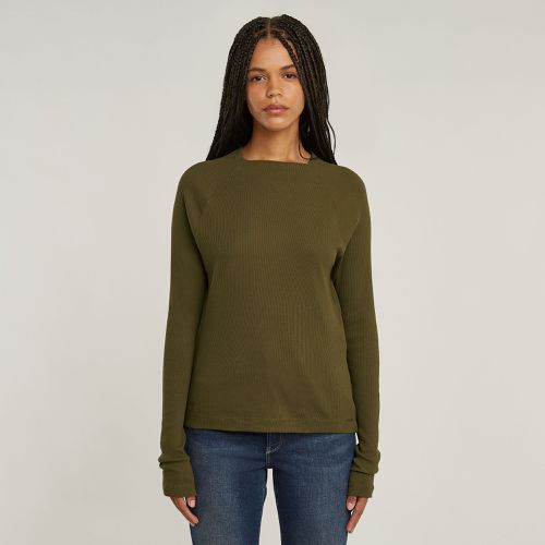 Haut Slim Rib Mock - Vert - Femmes - G-Star RAW - Modalova