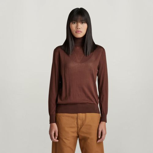 Pull Core Roll Neck - Brun - Femmes - G-Star RAW - Modalova