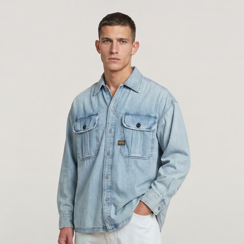 Chemise Pleated 2-Pocket Boxy - s - G-Star RAW - Modalova