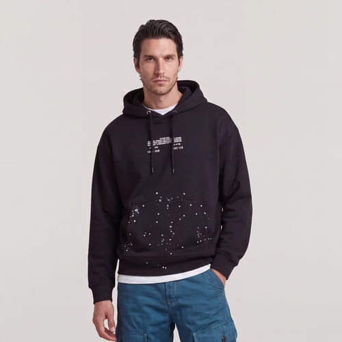 Sweat Text Splatters Relaxed Hoodie - s - G-Star RAW - Modalova