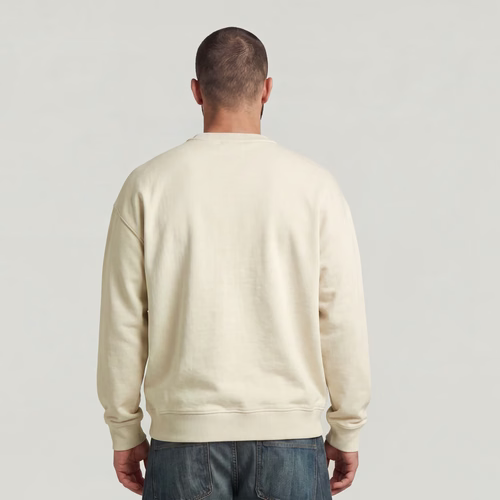 Sweat HB Badge - Blanc - Hommes - G-Star RAW - Modalova