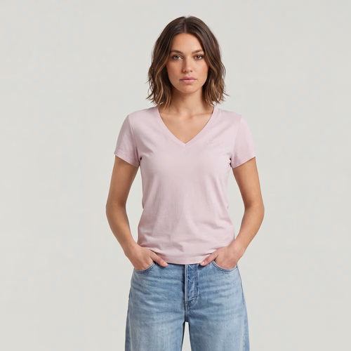 T-shirt Overdyed Slim V - s - G-Star RAW - Modalova