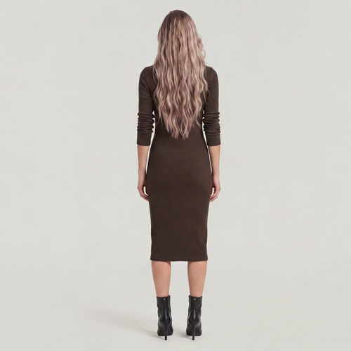 Robe 2 Way Slim Rib - Brun - Femmes - G-Star RAW - Modalova