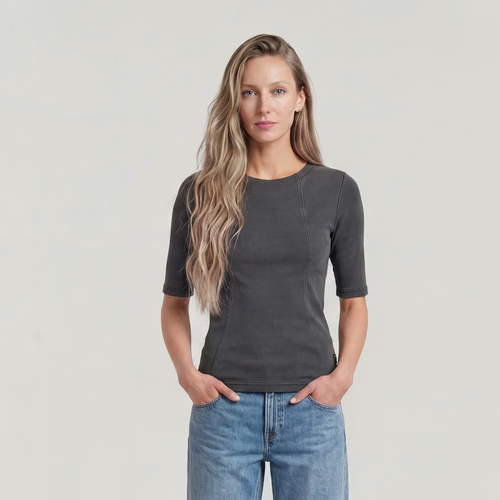 T-shirt Washed A-Line Slim Rib - s - G-Star RAW - Modalova