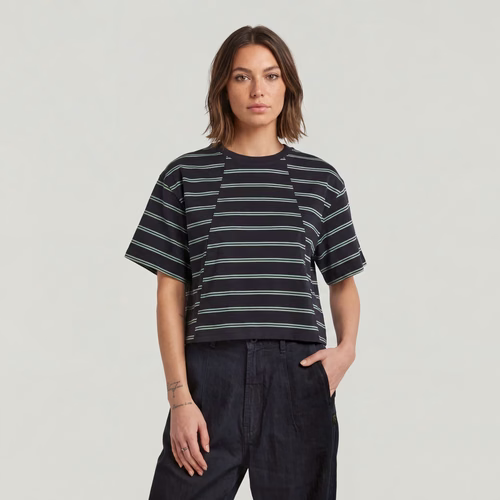 T-shirt A-Line Stripe Boxy - s - G-Star RAW - Modalova