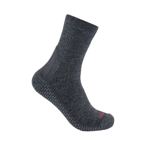 S Chausettes - force grid midweight synthetic-merino wool blend short crew sock - Gris - L - Carhartt - Modalova