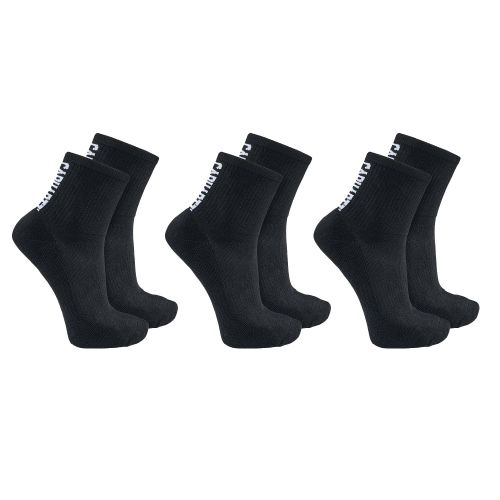 S Chausettes - force™ midweight logo short crew sock 3 pairs - Noir - L - Carhartt - Modalova