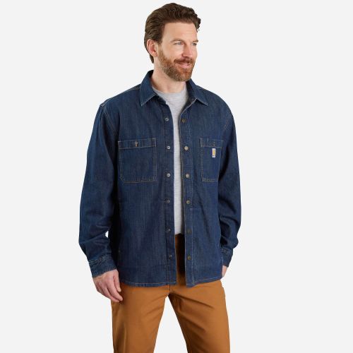 Hartt s Chemise en jean - relaxed fit denim fleece lined snap-front shirt - 2XL" - Carhartt - Modalova