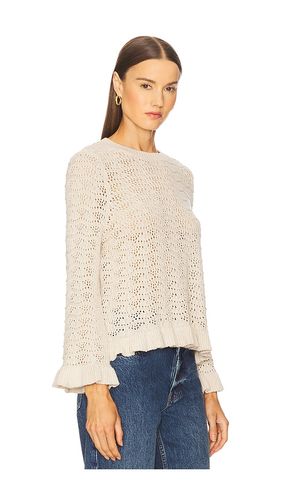 Pointelle Ruffle Edge Crew Top en . Taille M. Also en XS - Autumn Cashmere - Modalova