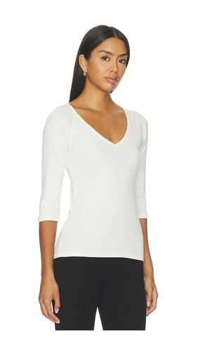Vneck Elbow Sleeved Tee en . Taille XS. Also en M, L - Bobi - Modalova