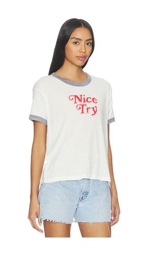 T-SHIRT RINGER NICE TRY BURNOUT en . Taille L. Also en - DAYDREAMER - Modalova