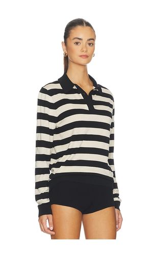 Stripe Silk Knit Polo en . Taille XS. Also en S, M - Enza Costa - Modalova