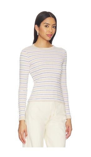 T-SHIRT CLASSIQUE À RAYURES EN COTON, MANCHES LONGUES en . Taille XS. Also en S, M - Enza Costa - Modalova