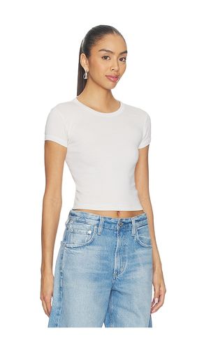 T-SHIRT CROPPED EN MAILLE CÔTELÉE SUPIMA en . Taille S. Also en M - Enza Costa - Modalova