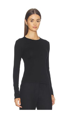 T-SHIRT MANCHES LONGUES COL ROND EN COTON SUPIMA FIN en . Taille L. Also en M, S, XS - Enza Costa - Modalova