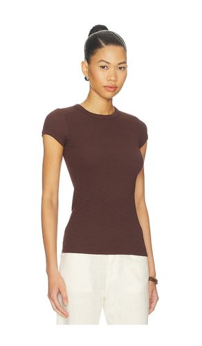 T-SHIRT À MANCHES COURTES CÔTELÉES TEXTURÉES en . Taille L. Also en M, S, XS - Enza Costa - Modalova