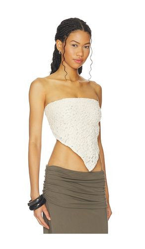 TOP IMPRIMÉ FOULARD PUCKERED LACE SCARF TOP en - Enza Costa - Modalova
