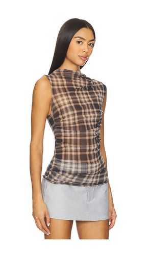 DÉBARDEUR TORSADÉ SANS MANCHES EN MESH en . Taille M. Also en XS, L - Enza Costa - Modalova