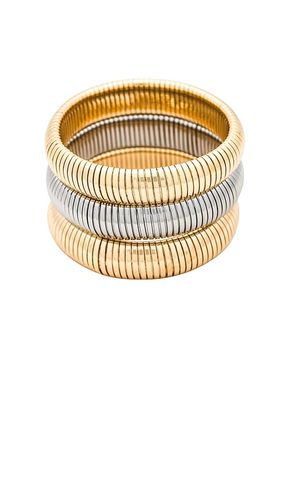 Flex Snake Chain Stretch Bracelet Set en - Ettika - Modalova