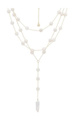 COLLIER LASSO PEARL COIN LAYERED en - Ettika - Modalova