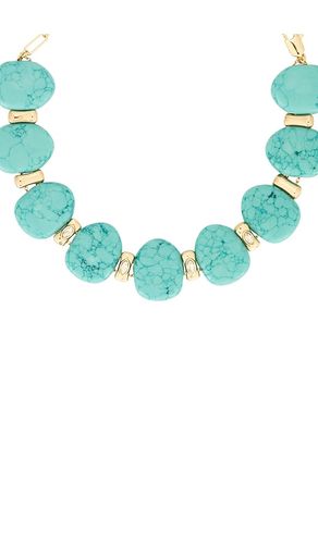 COLLIER RAS DU COU TURQUOISE SOLSTICE en - Ettika - Modalova