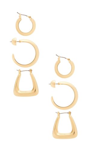 ENSEMBLE DE BOUCLES D'OREILLES MODERN SHAPES en - Ettika - Modalova
