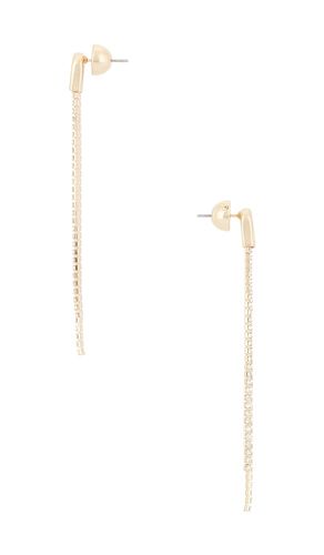 BOUCLES D'OREILLES PENDANTES DOUBLE CHAIN en - Ettika - Modalova