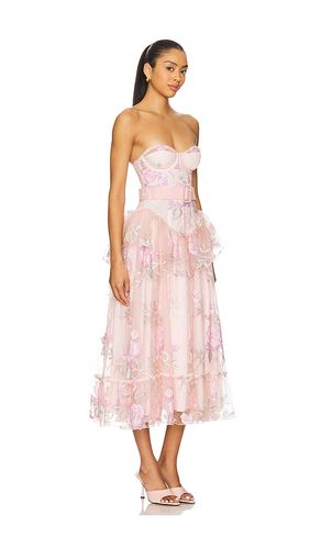 ROBE MIDI BRODÉE EMMELINE en . Taille XS. Also en M - For Love & Lemons - Modalova