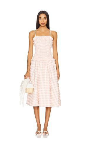 ROBE MIDI À CARREAUX PETAL en . Taille M. Also en L - For Love & Lemons - Modalova