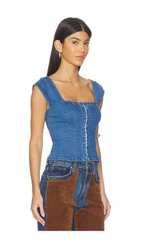Marilyn Denim Corset en . Taille L. Also en M, S, XL, XS - Free People - Modalova