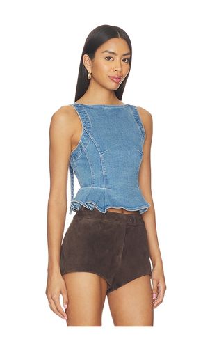 Sunfaded Denim Top en . Taille L. Also en XL - Free People - Modalova