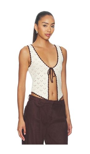 Nadyne Tie Front Top en . Taille L. Also en M, S, XS - MAJORELLE - Modalova